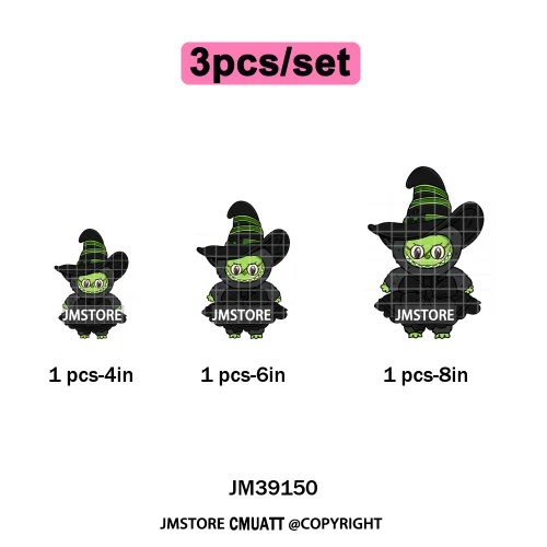 Sorat Sweet Sorat Spooky Cartoon Monster Halloween Designs Iron on DTF Washable Transfers Stickers Ready to Press for Hoodies
