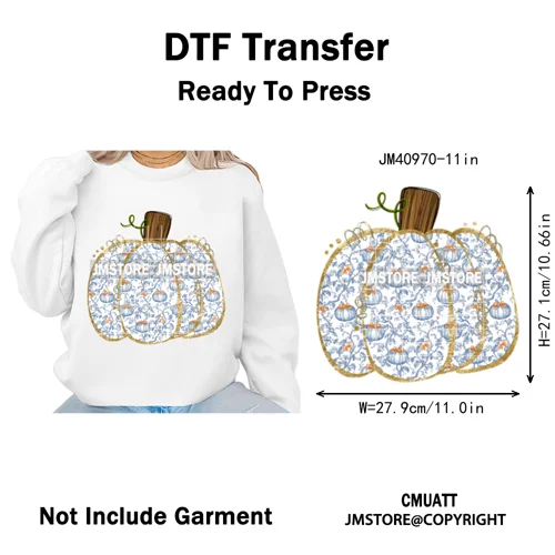 Coquette Preppy Fall Leopard Mama Floral Amen Autumn Pumpkin Season Iron on DTF Transfers Stickers Ready to Press for Textile