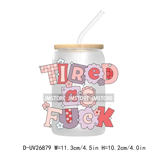 In My Bookish Era UV DTF Sticker For 16OZ Libbey Glass Cup Can Wrap Transfer Stickers Custom Labels Prints DIY Logo Be Kindness