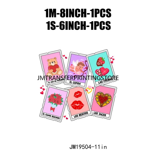 Conchas XOXO Ghost Be My Boo Valentine Concha See Te Amo Sweet Like Pan Dulce DTF Transfers Stickers Ready To Press For Hoodies