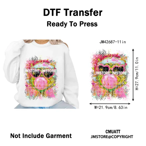 Holly Jolly Cute Cartoon Character Christmas Santa Tis The Season Iron on DTF Heat Transfers Stickers Ready to Press for Garment