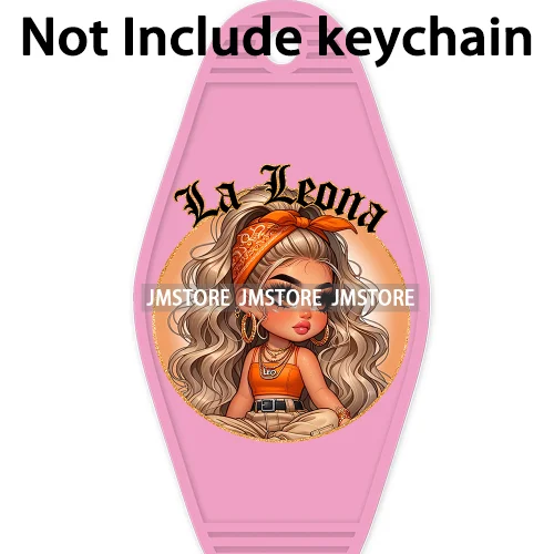 Chicana Chola Chibi Style Latina Zodiac High Quality Durable WaterProof UV DTF Stickers For Motel Hotel Keychain Lady Women