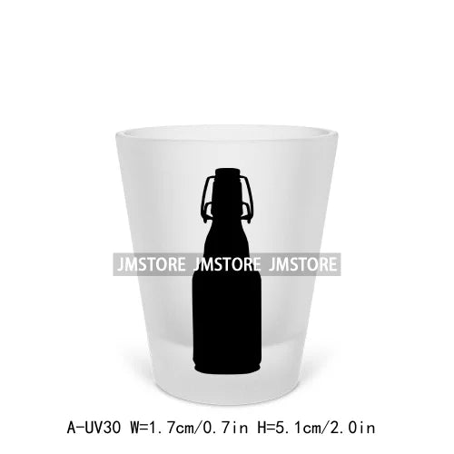 I Need A Huge Glass Of Wine Beer Mugs Alcohol Saying Short Glass Cups Decals UV DTF Transfers Stickers Waterproof DIY Craft