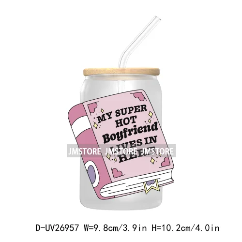 Spooky Readers Book Club UV DTF Sticker For 16OZ Libbey Glass Cup Can Wrap Transfer Stickers Custom Labels Logo Positive Quotes