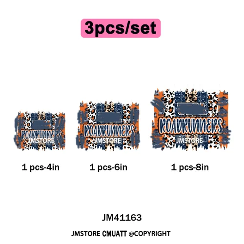 Faux Glitter Leopard Game Day American Football Sport Coquette Iron on Washable DTF Transfer Stickers Ready to Press for Clothes