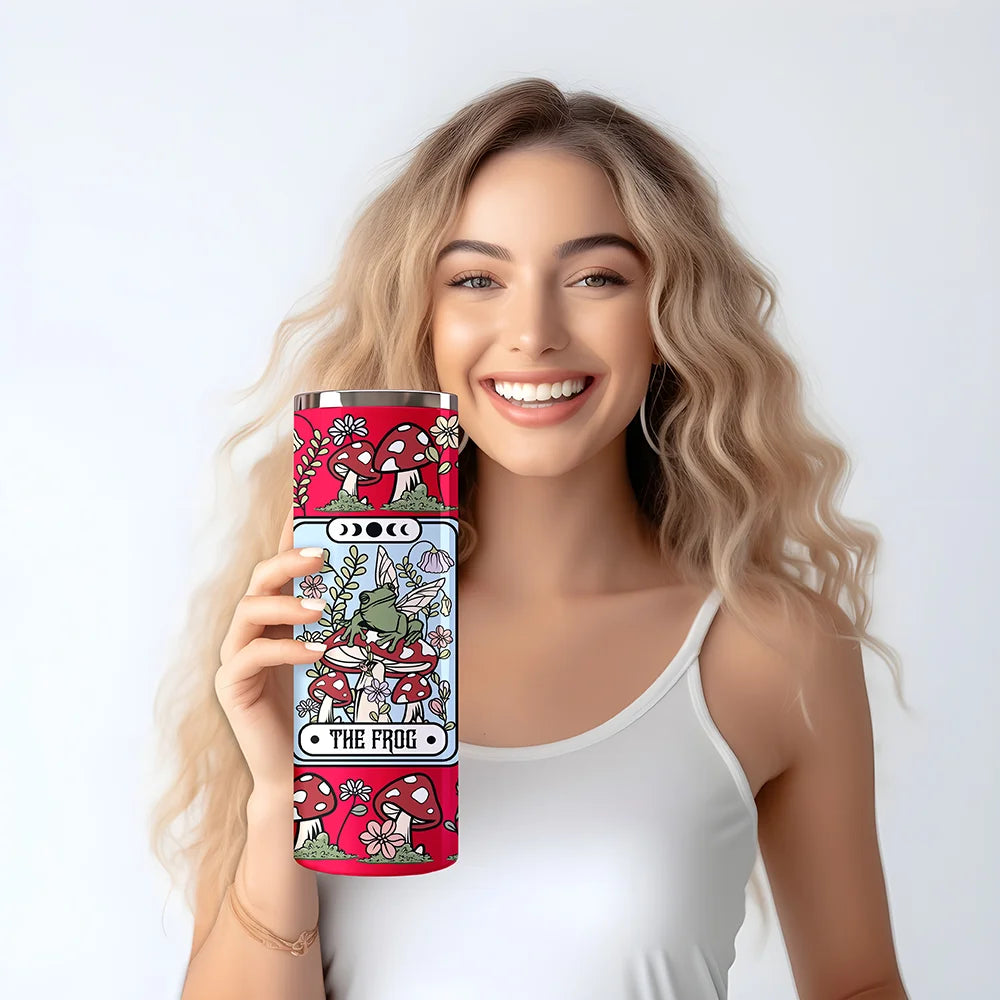 Latina Zodiac Girl Butterfly 20OZ Straight Skinny Tumbler Wrap Ready To Apply UV DTF Transfer Stickers Custom Prints For Tumbler