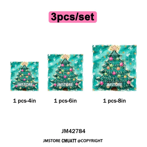 Preppy Brushstroke Gingerbread Santa Bow Tree Merry Christmas Girly Iron on DTF Transfers Stickers Ready to Press for T-shirts