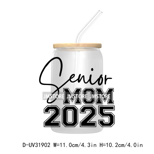 Class Of 2025 Graduation High School Senior UV DTF Transfer Stickers Decals For Libbey Cold Cups Mugs Tumbler Waterproof Labels