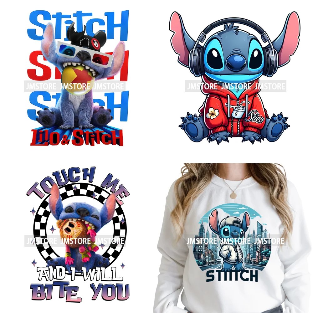 Urban Cartoon Character Streetwear Thermal Printing Iron on DTF Washable Transfers Stickers Ready to Press for Clothing Bags
