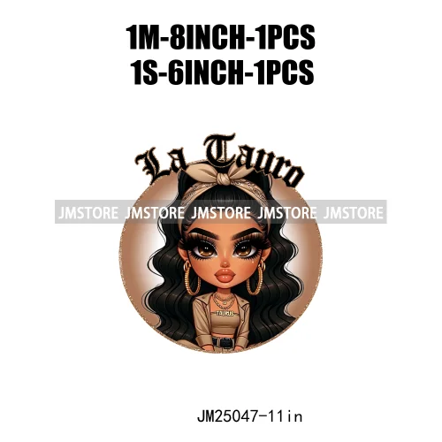 3d Custom Headband Hispanic Zodiac Girls Latina Constellation Lady DTF Iron On Transfers Stickers Ready To Press For T-shirts