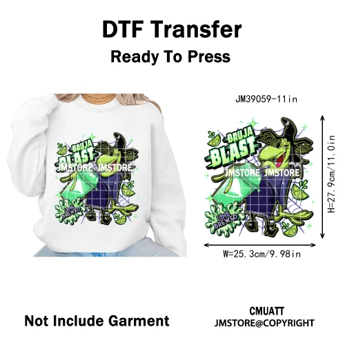 Spooky Scary Vibes Cartoon Halloween Ghost Designs Iron on DTF Washable Heat Transfers Stickers Ready to Press for Textile Bags