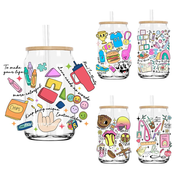 Medical Career UV DTF Transfers Stickers Decals For Libbey Cold Cups Mugs Tumbler Job Nurse Dental Assistant Waterproof DIY Logo