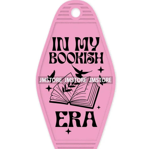 Just One More Chapter Reading Books High Quality WaterProof UV DTF Sticker For Motel Hotel Keychain Book Club