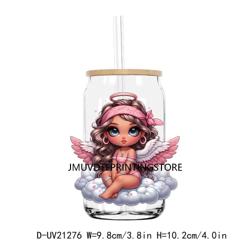 Hot Sale Cute Chicano Baby Angel UV DTF Transfer Sticker Decals For Libbey Cold Cup Mugs Tumbler Waterproof DIY Logo Mexican Kid