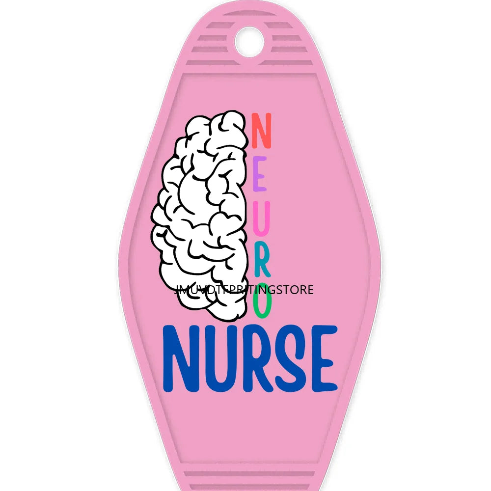 Nicu Nurse Respiratory Therapy High Quality WaterProof UV DTF Sticker For Motel Hotel Keychain Emergency Department