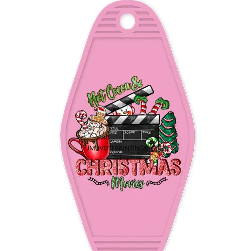 Christmas Mama Santa Claus High Quality WaterProof UV DTF Sticker For Motel Hotel Keychain ot Cocoa Season