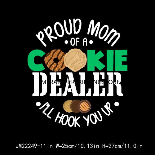 Funny In My Girl Mom Scout Cookie Era Print Logo Cookie Moms Girls Club Iron On DTF Transfer Stickers Ready To Press For Clothes