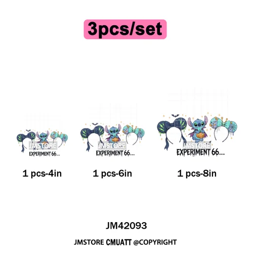 Movie Cartoon Character Coquette Kids Love Girly Halloween Iron on DTF Washable Transfers Stickers Ready to Press for Clothing