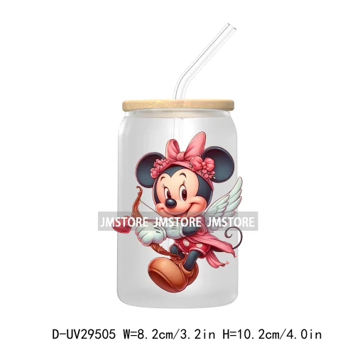 Cute Cartoon Baby Girls Kids Characters UV DTF Transfer Stickers Decals For Libbey Cold Cups Mugs Tumbler Princess Mouse Friends