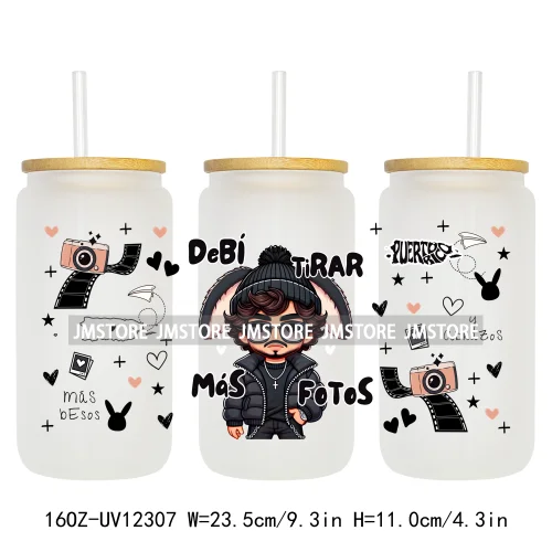 DTMF Bunny Frog New Album Music 16OZ UV DTF Cup Wrap Transfer Stickers Custom Label Durable Waterproof Logo For Libbey Glass Can