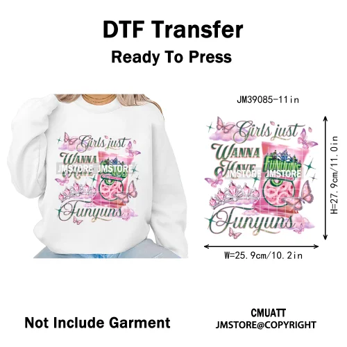 Trendy Margaritas Scary Movie Halloween Monsters Season Iron on DTF Washable Heat Transfers Stickers Ready to Press for Hoodies