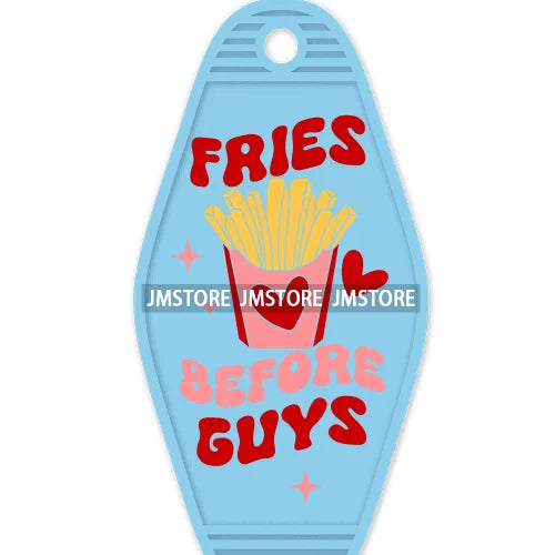 Do What Make You Happy High Quality WaterProof UV DTF Sticker For Motel Hotel Keychain Fries Before Guys Valentine's Day Quotes