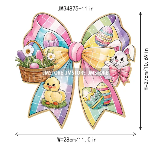 Colorful Howdy Cowboy Boots Western Easter Vibes He Is Risen Cross Bunny Iron On DTF Transfer Sticker Ready To Press For Clothes