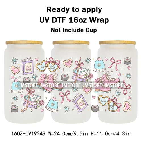 Romance Bookclub Bookish Candle UV DTF Cup Wrap Ready To Apply Transfer Stickers Durable 16OZ Tumbler Wraps For Libbey Glass Can