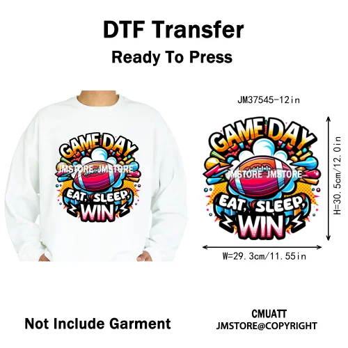 12in Game Zone Time Girl Gamer Squad Hustler Graffiti Game On Over Iron on DTF Transfers Stickers Ready to Press for Hoodies