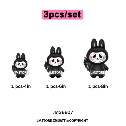 New Coquette Cartoon Monster Friends Costume Girly Kids Love Iron On DTF Transfer Stickers Designs Ready To Press for Clothing