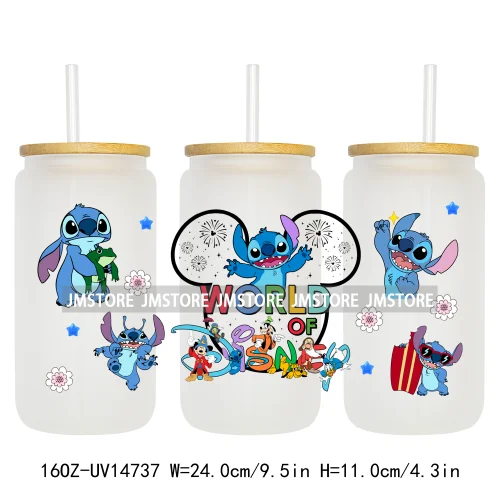 Birthday Cartoon Kids Friendship UV DTF Stickers Ready to Transfer Cup Wrap Custom Labels For Libbey Can Glass Tumblers Mugs