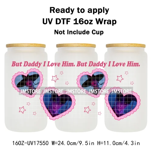 Kpop Demon Boy Band Soda Pop Hunter Girls 16OZ UV DTF Cup Wraps Ready To Apply Waterproof Transfer Stickers For Libbey Glass Can