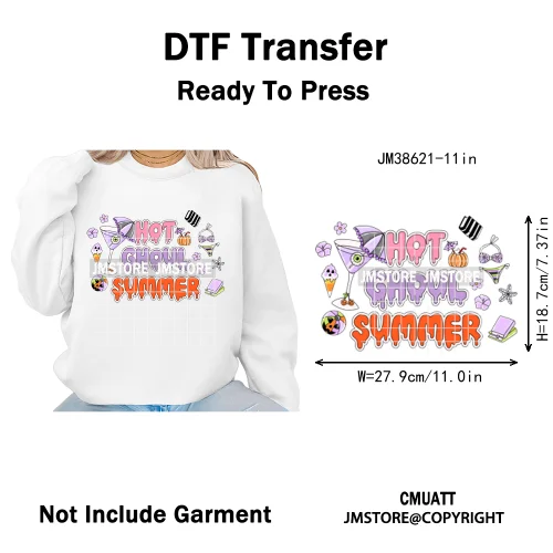 Fall Into Reading Sunflower Pumpkin Coquette Autumn Season Vibes Iron on DTF Heat Transfers Stickers Ready to Press for T-shirts