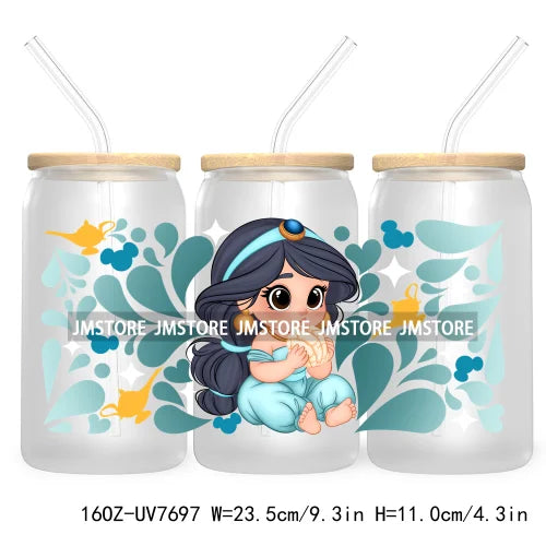 Latina Girl Power Mexican Culture 16OZ UV DTF Cup Wrap Transfers Stickers For Libbey Glass Can Cups Tumbler Waterproof Craft