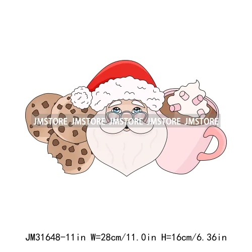 Snowday Hot Cocoa Pet Christmas Movie Festive Cute Dog Cat Lover Xmas Iron On DTF Transfers Stickers Ready To Press For Clothing