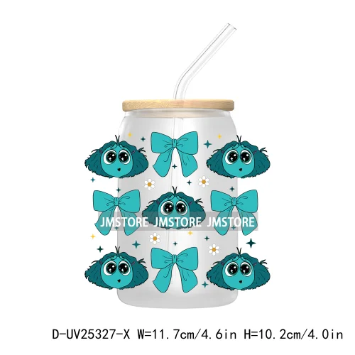 Cartoon Characters Emotions UV DTF Transfer Stickers Decals For Libbey Cold Cups Mugs Durable Custom Labels Mental Health Matter