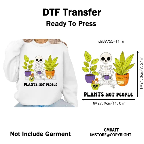 Sweet Spooky Ghost Boo Coquette Pumpkins Halloween Skeleton Iron on DTF Washable Transfers Stickers Ready to Press for T-shirts