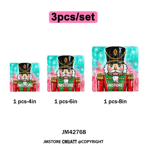 Preppy Brushstroke Gingerbread Santa Bow Tree Merry Christmas Girly Iron on DTF Transfers Stickers Ready to Press for T-shirts