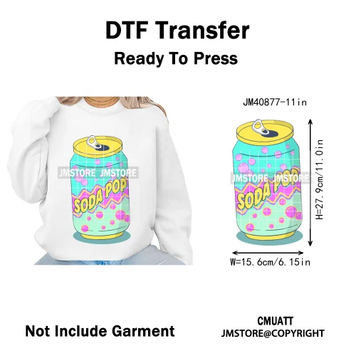 Cartoon Girl Group Boy Band Music Fans Anime Lover Soda Pop Iron on DTF Washable Transfers Stickers Ready to Press for T-shirts