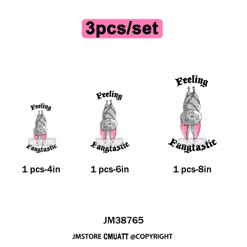Cute Boos Ghost Pumpkin Halloween Season Thermal Printing Iron on DTF Washable Transfers Stickers Ready to Press for Textile