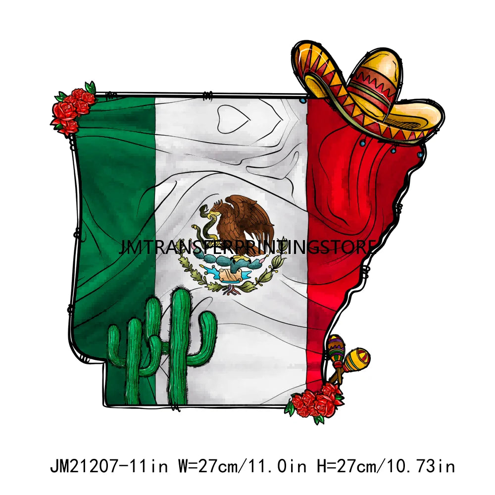 Let's Fiesta Love Mexico Cinco De Mayo La Mama Chingona Design Decals Mamacita Pinata Gnomizes DTF Transfer Stickers For T-shirt