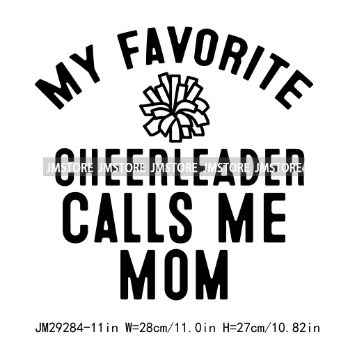 Cheer Mom Life Cheerleader Girls Camo Bow Dove Season Designs Iron On DTF Transfers Stickers Ready To Press For Clothes