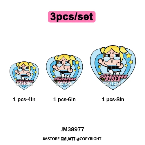 Cute Cry Tears Sad Girls Cartoon Dolls Love Designs Iron on DTF Washable Heat Transfers Stickers Ready to Press for Clothes Bags