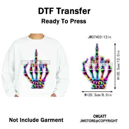 12in Dino Trucks Drip Or Die Skull Beats Graffiti Streetwear Man Design Iron on DTF Transfer Stickers Ready to Press for Clothes