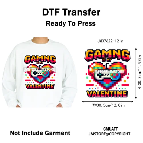 12in Old School Rap Hip Hop Music King Gaming Urban Vibes Graffiti Iron on DTF Heat Transfer Stickers Ready to Press for T-shirt
