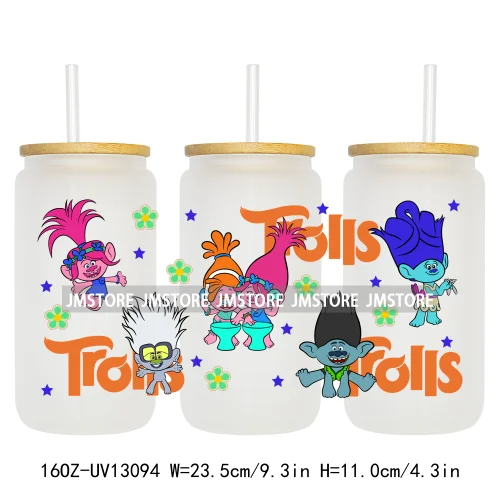 Kids Cartoon Best Friends UV DTF Stickers Ready to Transfer Cup Wrap Custom Labels DIY Craft For Libbey Can Glass Tumblers Mugs