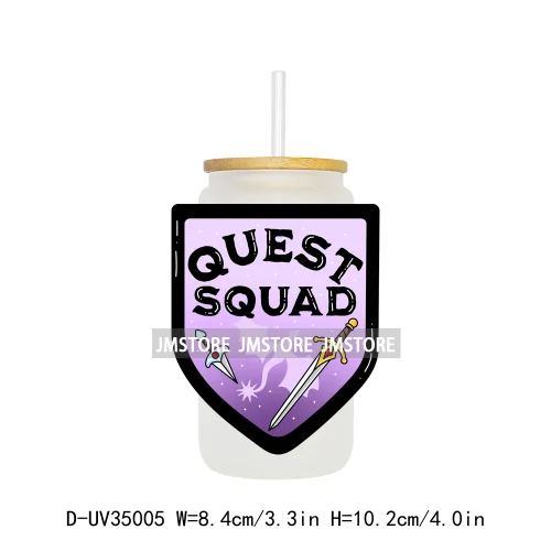 Trendy Readers Book Club UV Sticker Decals For Libbey Cold Cups Mugs Tumbler Transfer Stickers Waterproof High Quality Labels