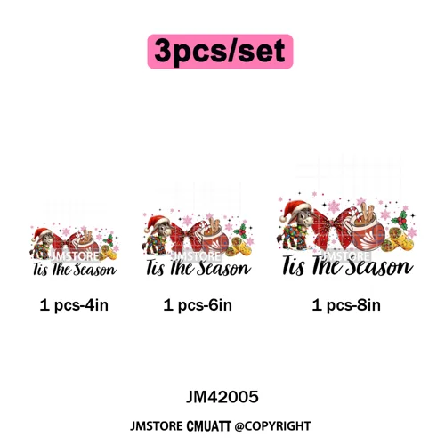 Feliz Navidad Mexican Christmas Concha Santa Latina Holiday Fiesta Iron on DTF Transfers Stickers Ready to Press for T-shirts