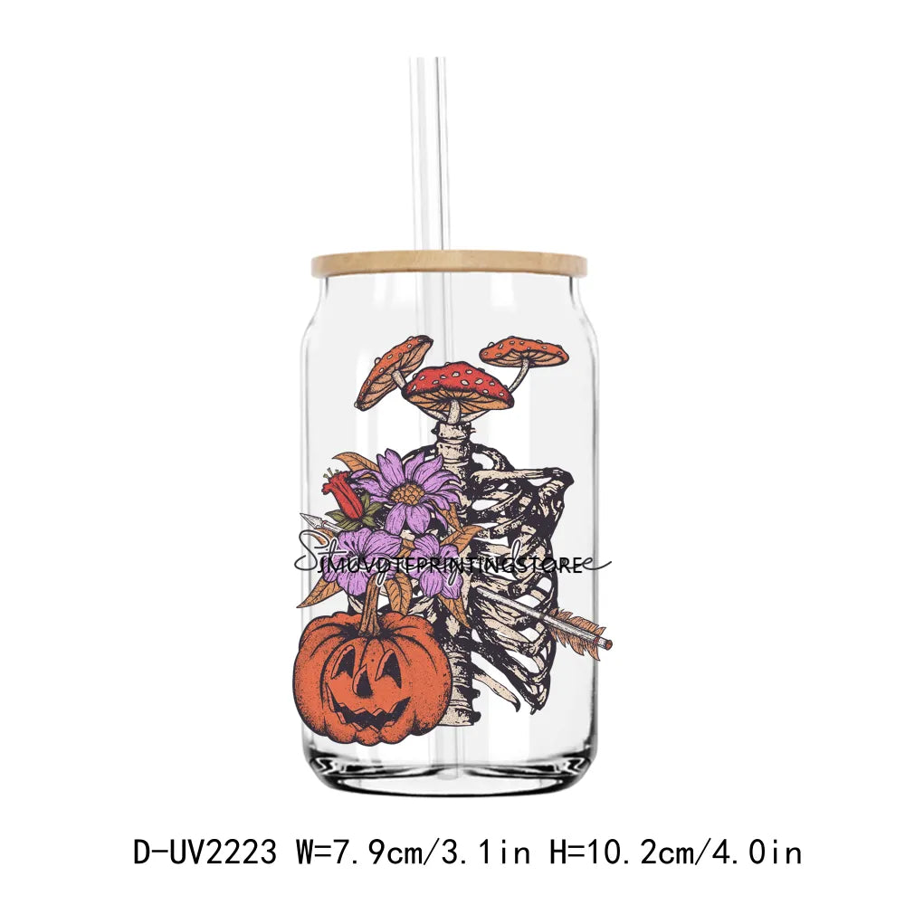 Howdy Pumpkin Boo Haw Halloween Momster UV DTF Transfers Stickers Decals For Libbey Cold Cups Mugs Tumbler Waterproof DIY Craft