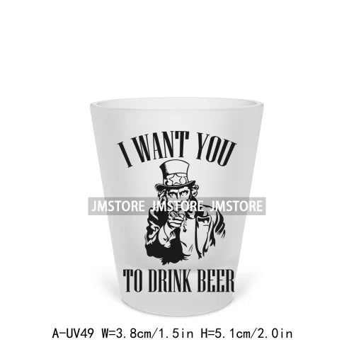 Mama Needs Wine Beer Mugs Alcohol Short Glass Cups Decals UV DTF Stickers Waterproof DIY Craft Wine Quotes Transfers Printing